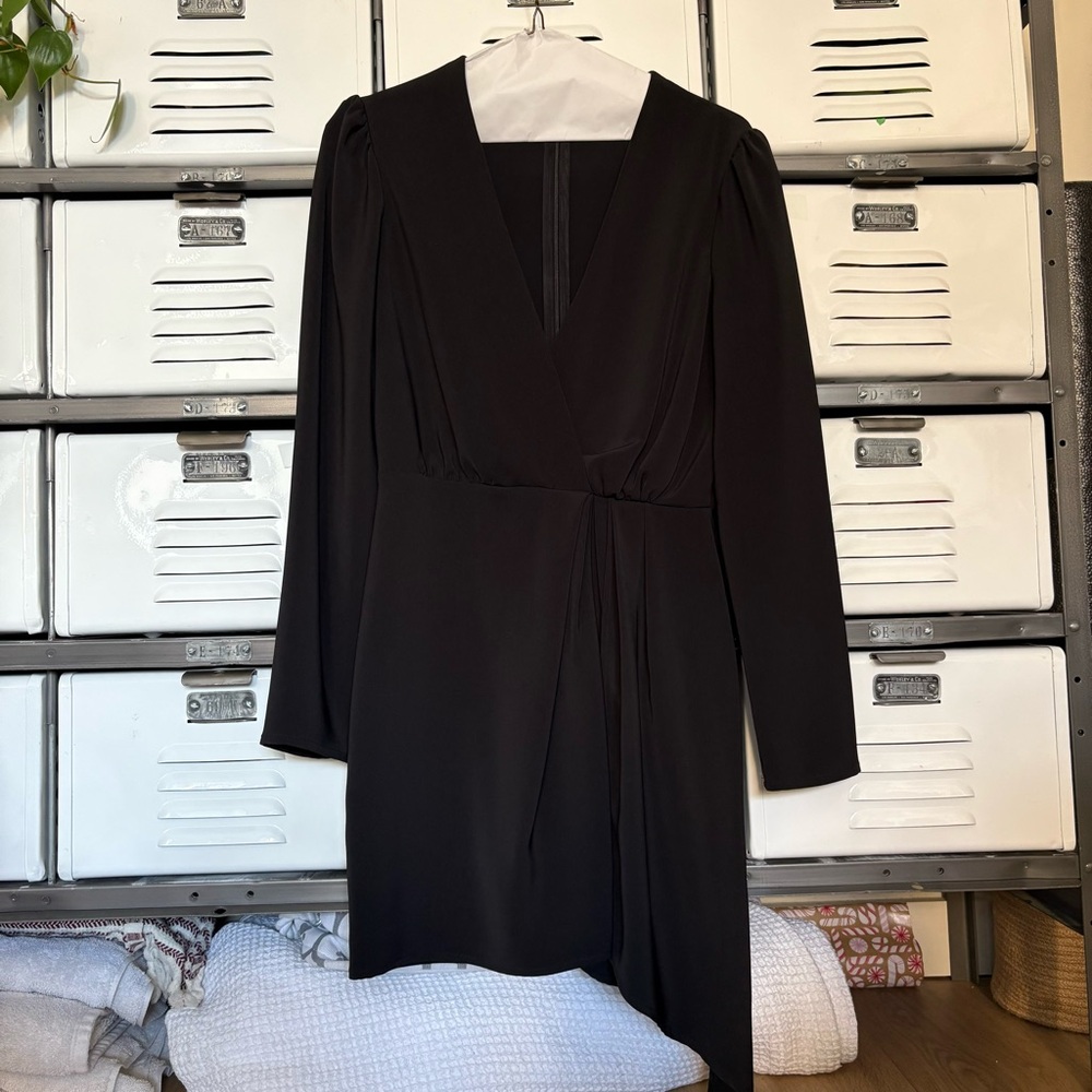 WAYF Banks Plunging Mini Dress